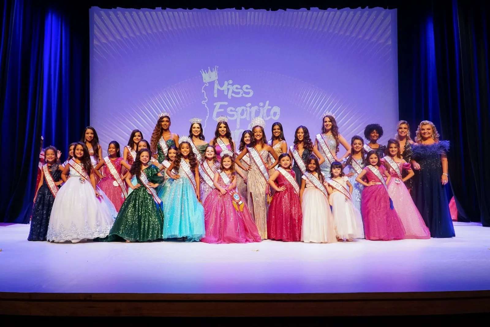 Veja fotos das eleitas Miss ES Mini, Mirim, Juvenil e Teen 2024 (Foto: TH Promoções Artísticas/Divulgação)