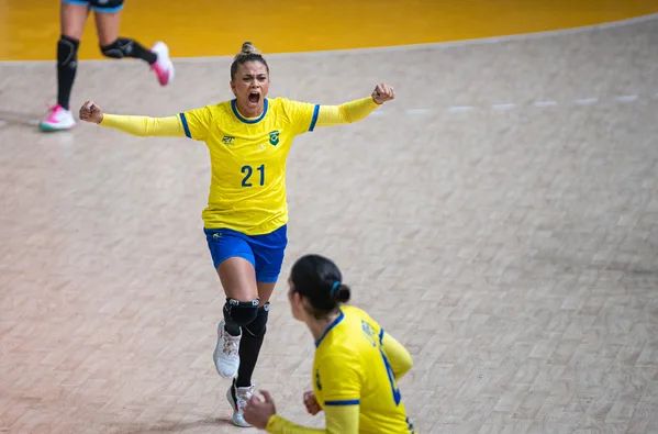 29.10.2023 – Jogos Pan-americanos Santiago 2023 – Handebol – Final Brasil x Argentina – Foto de Rafael Bello/COB @rafaelreichert