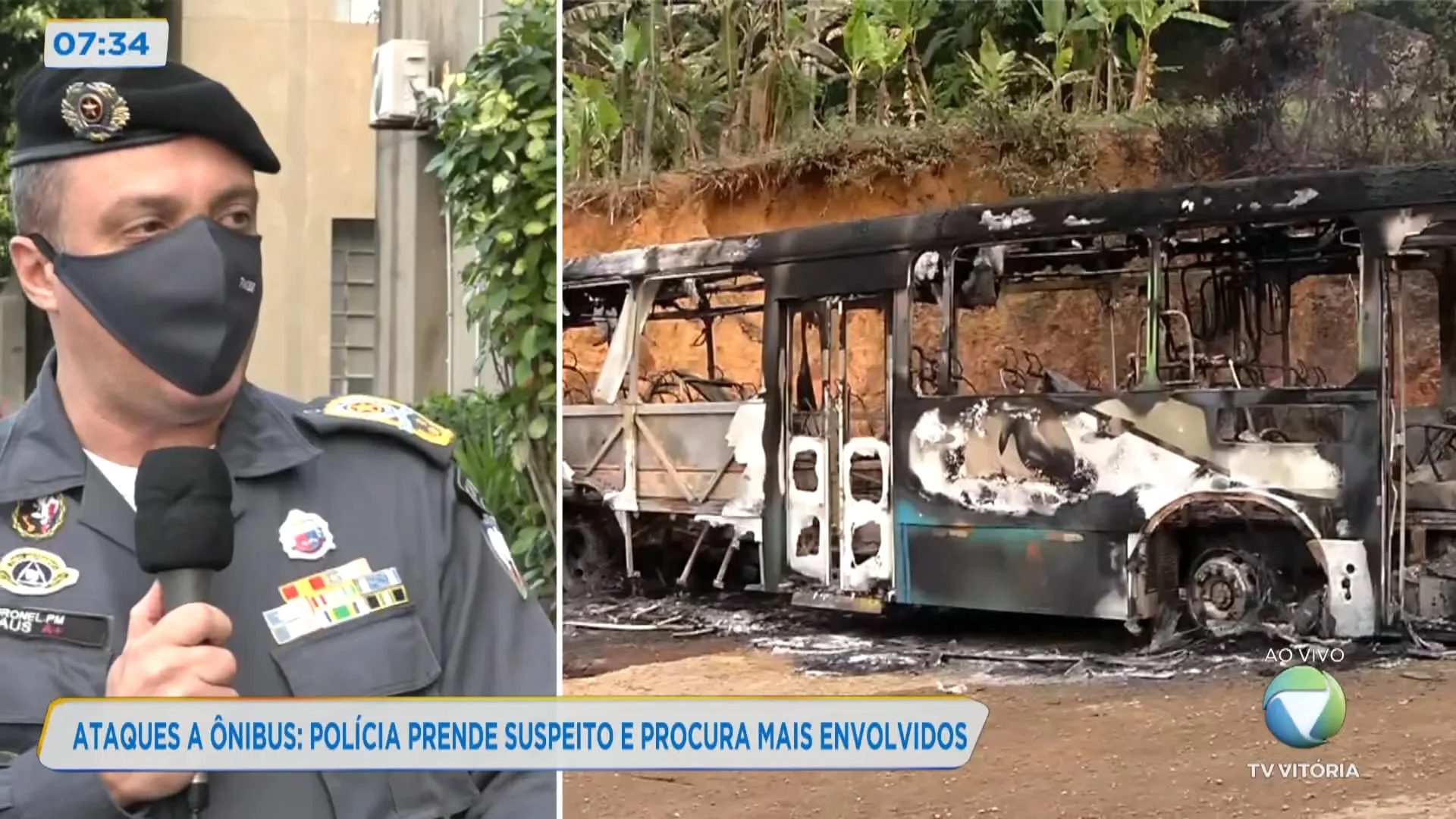 Ataques a ônibus: polícia prende suspeito e procura mais envolvidos