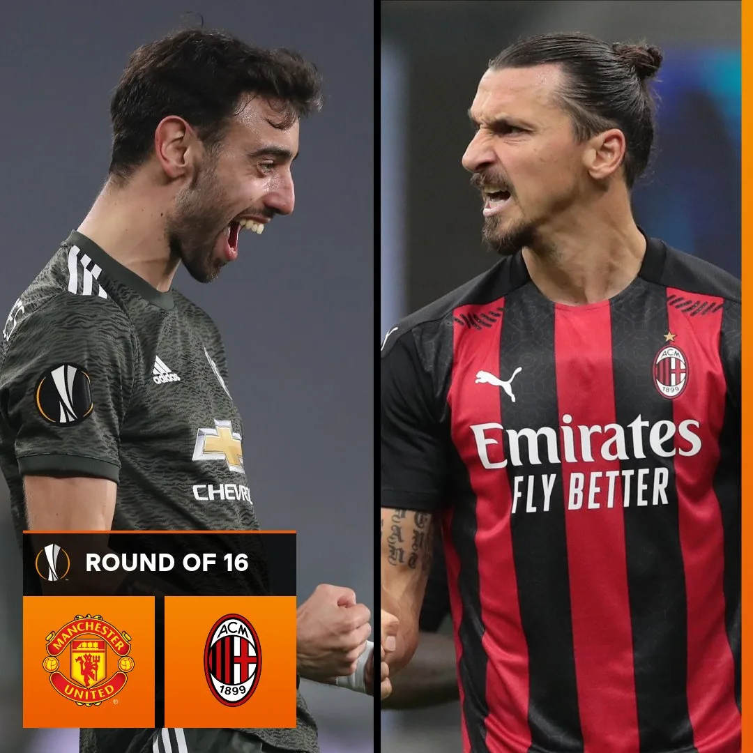 Sorteio define Manchester United x Milan nas oitavas de final da Liga Europa