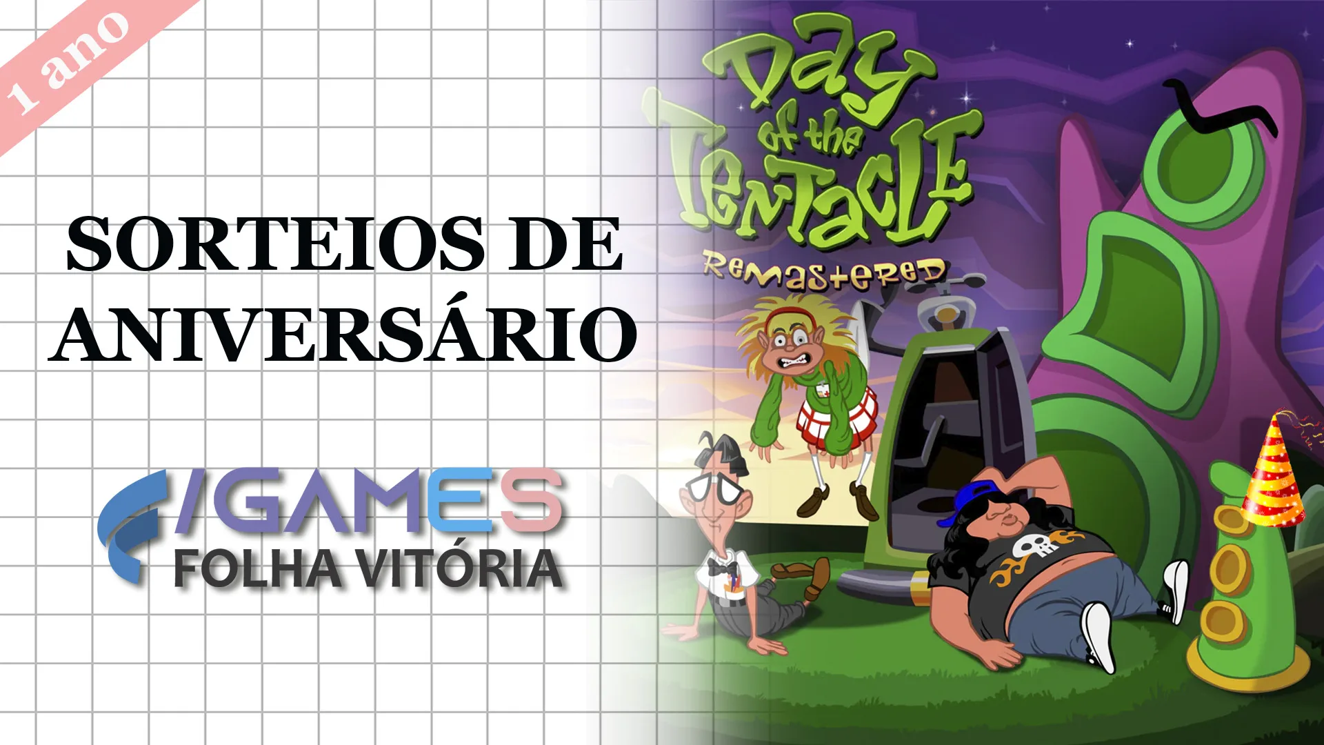 Aniversário /GAMES: Quarto jogo será sorteado amanhã - PARTICIPE