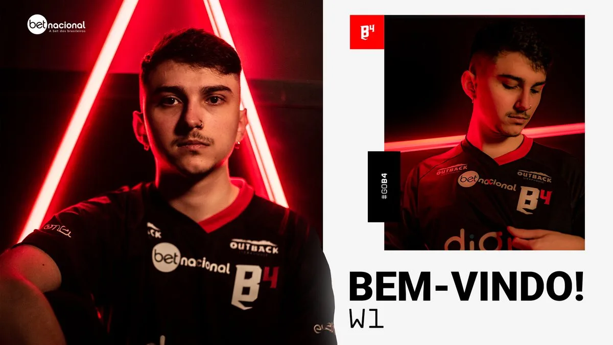 B4 eSports fecha contratação de W1 para sua equipe de CS:GO