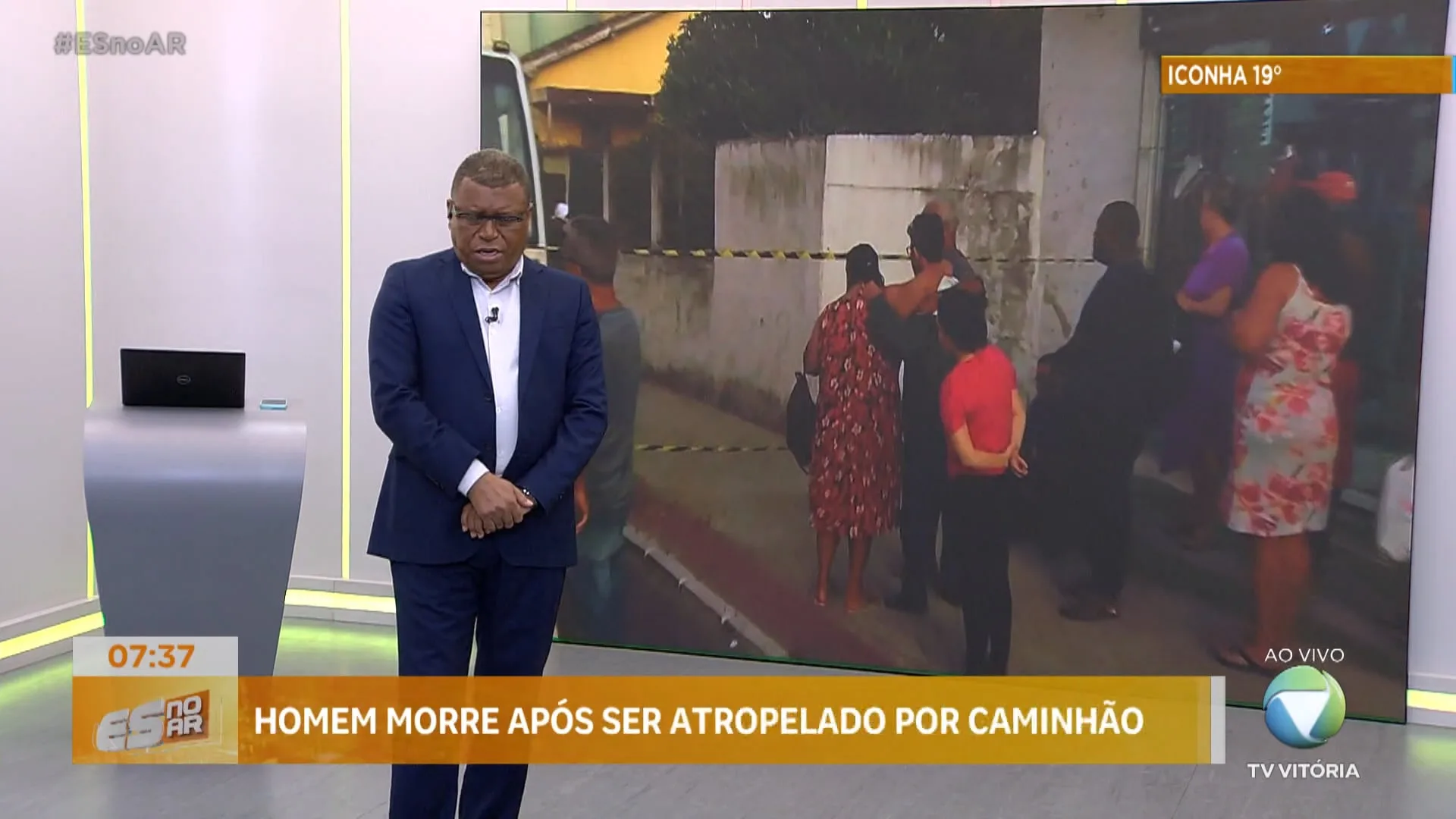 Homem morre após ser atropelado por caminhão