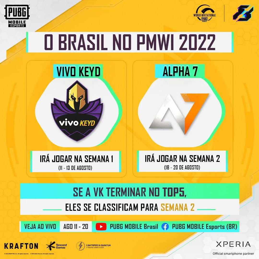 PUBG MOBILE WORLD INVITATIONAL 2022: Conheça as equipes brasileiras