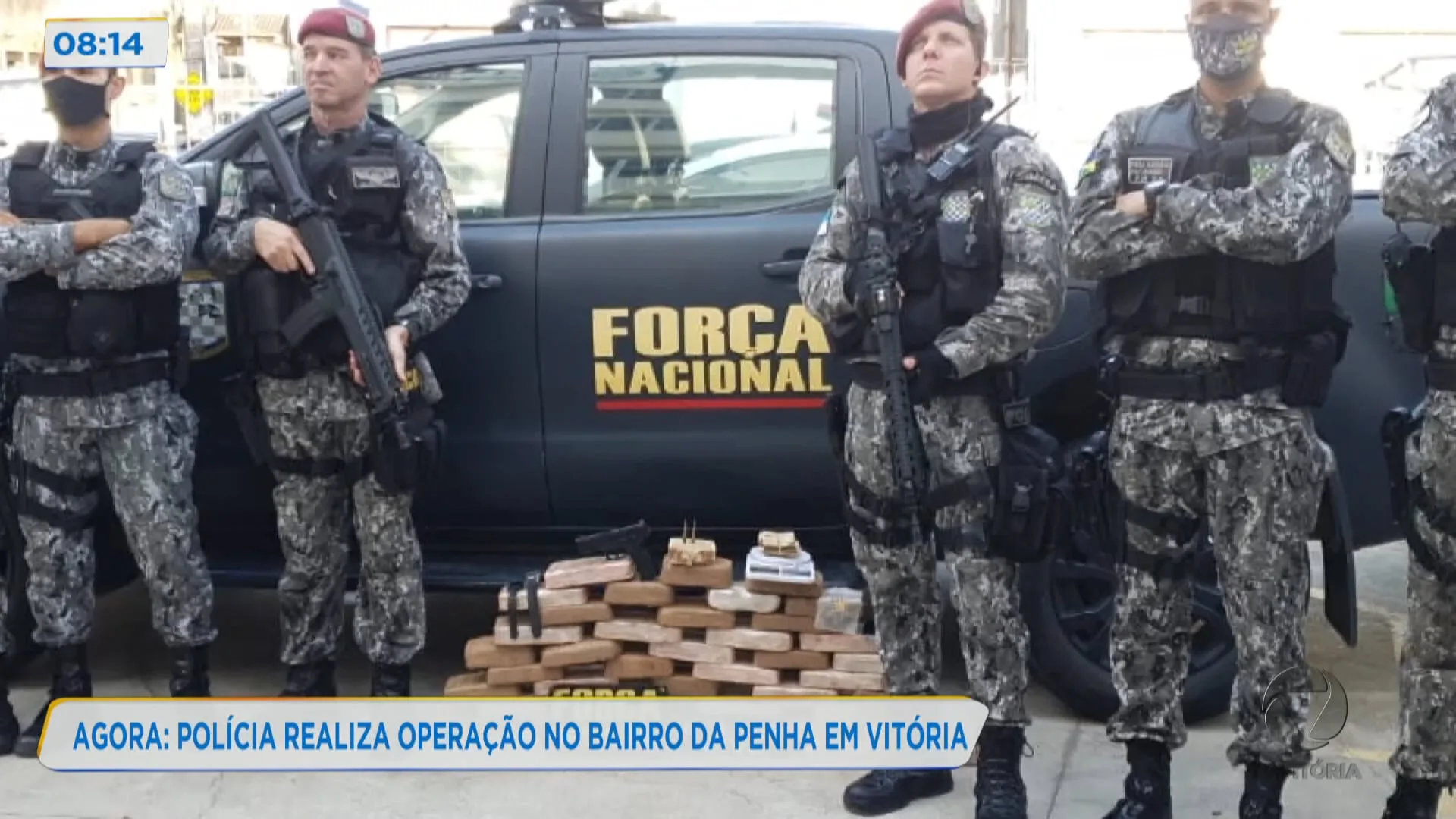 Polícia faz operação no Bairro da Penha, em Vitória