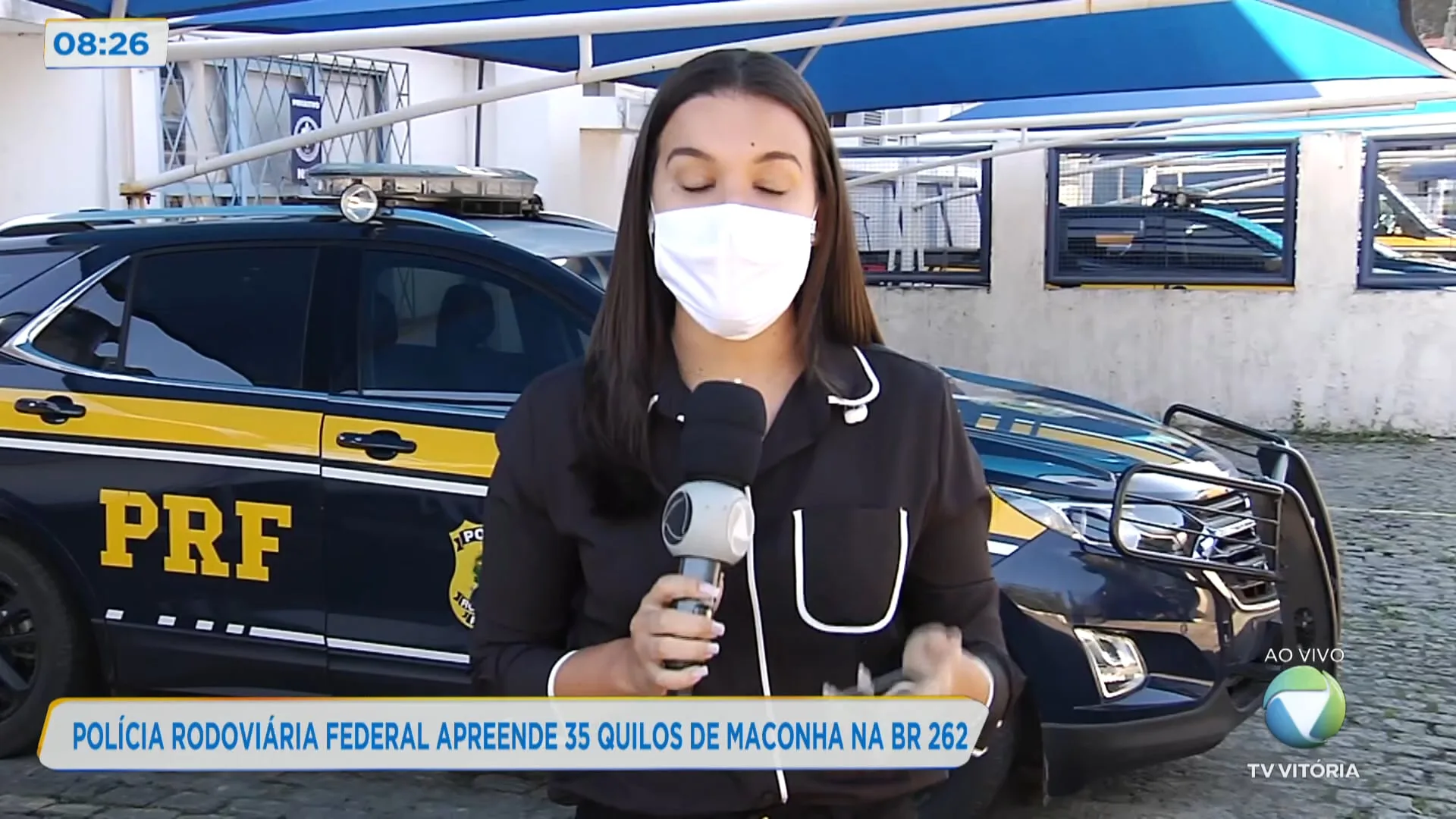 PRF apreende 35 quilos de maconha na BR-262