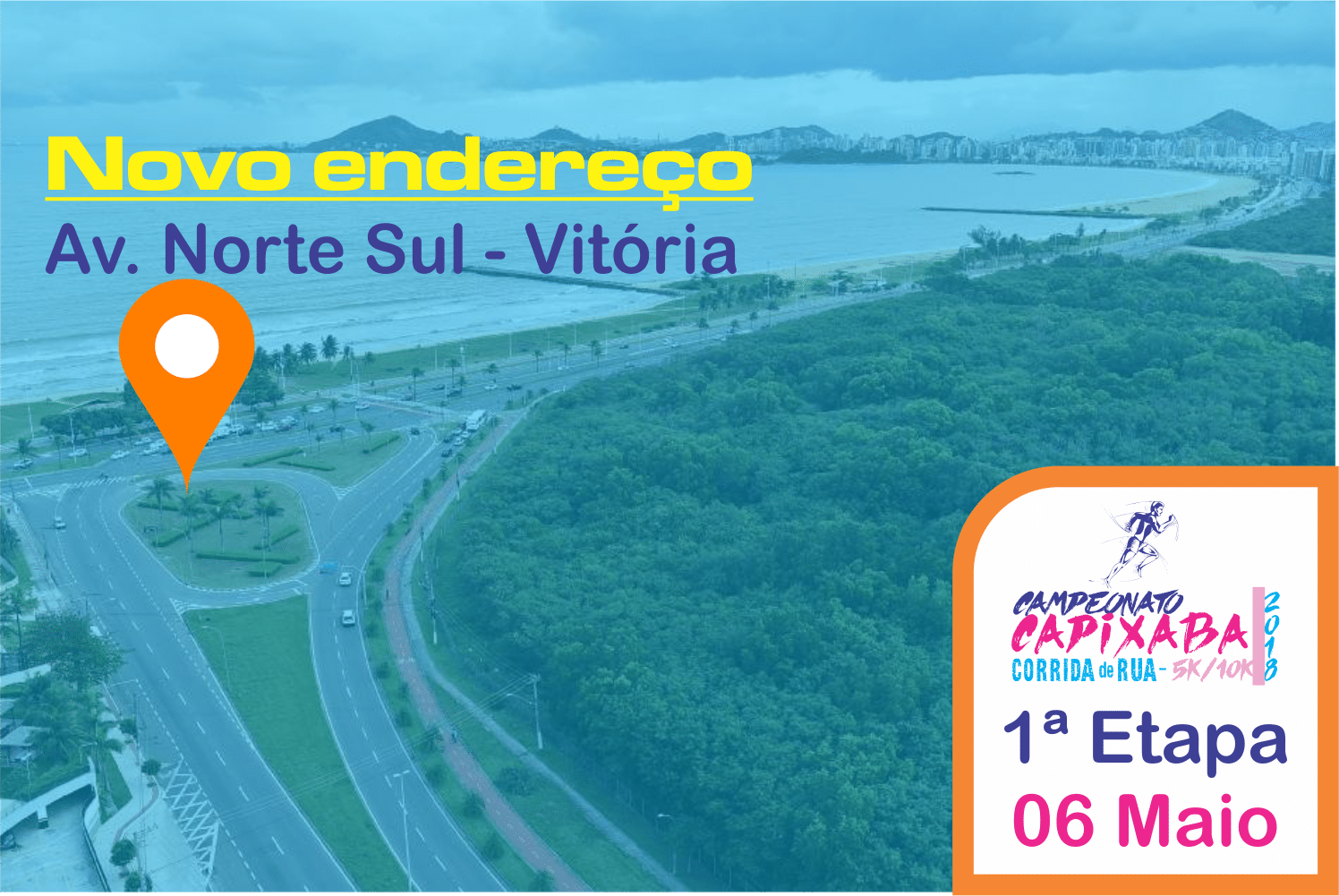 1ª etapa do Campeonato Capixaba de Corrida de Rua muda de "endereço" e oferece inscrições com desconto