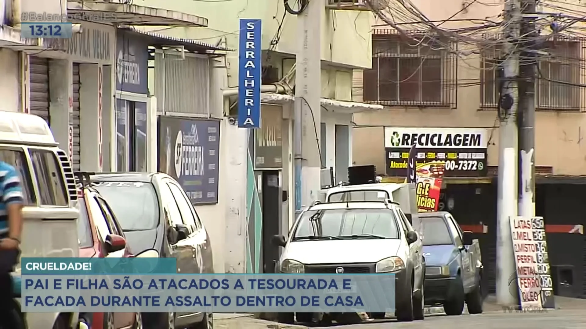 Pai e filha são esfaqueados durante assalto em Vila Velha