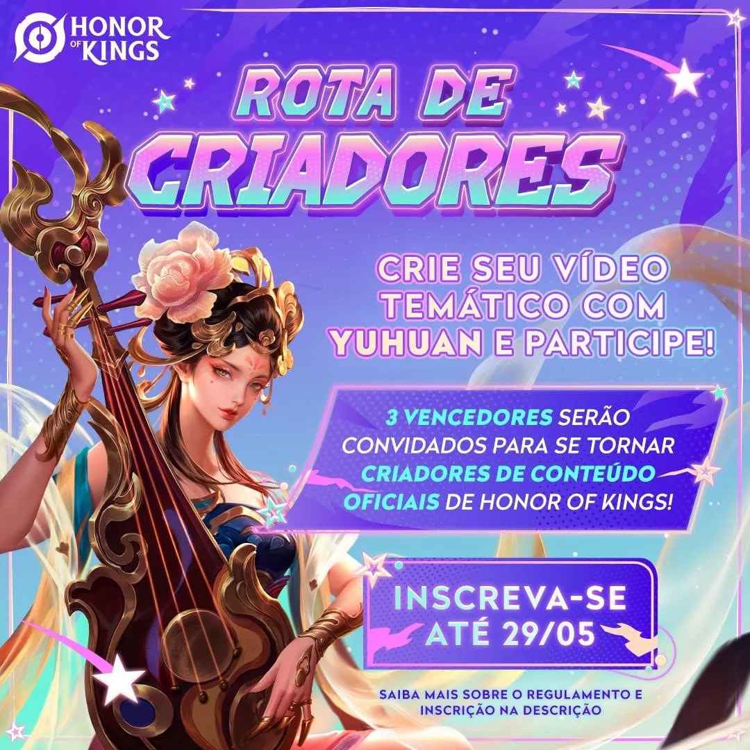 Honor of Kings terá nova oportunidade para criadores de conteúdo