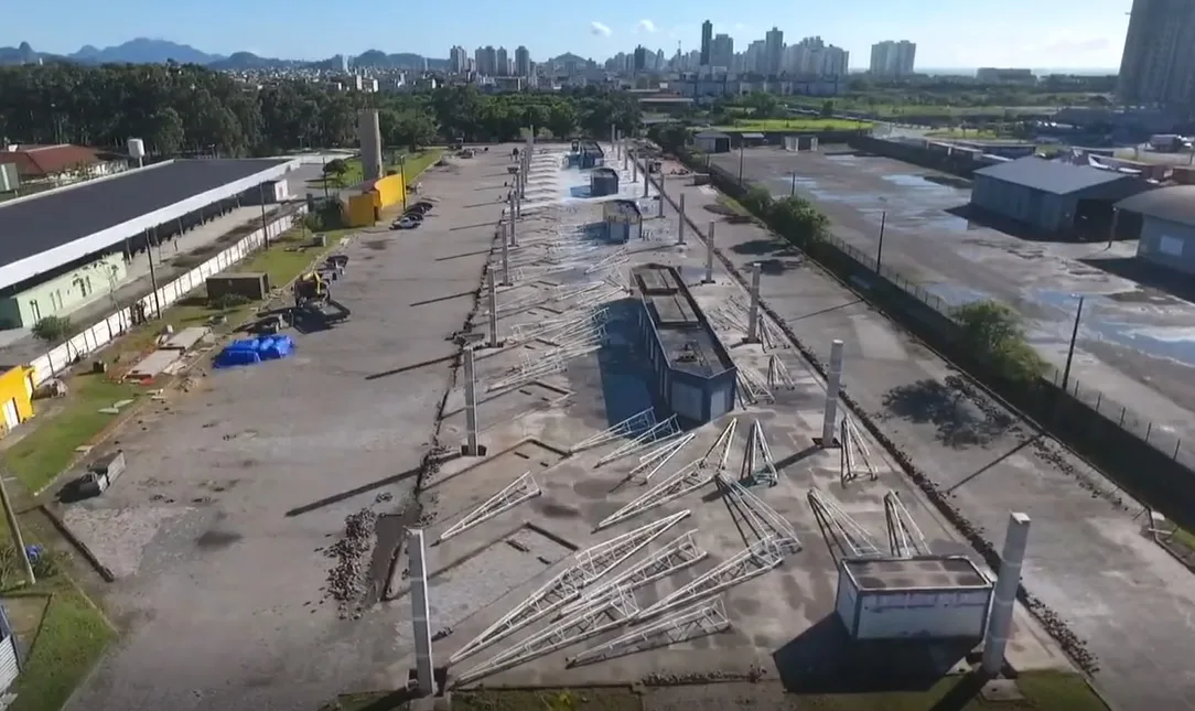 VÍDEO | Pronto ainda neste ano? Imagens aéreas mostram como estão as obras do Terminal de Itaparica em VV