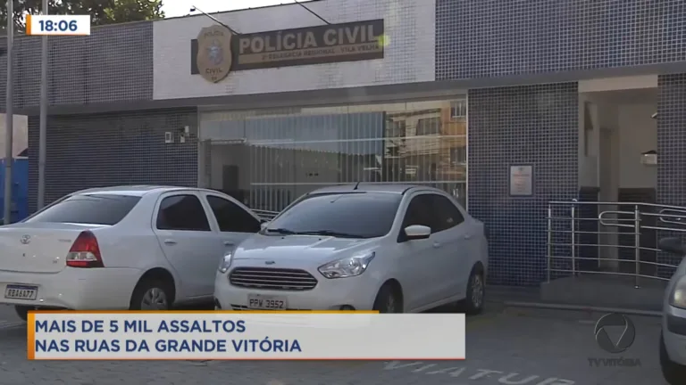 De janeiro a abril deste ano mais de 5 mil assaltos aconteceram nas ruas da Grande Vitória.