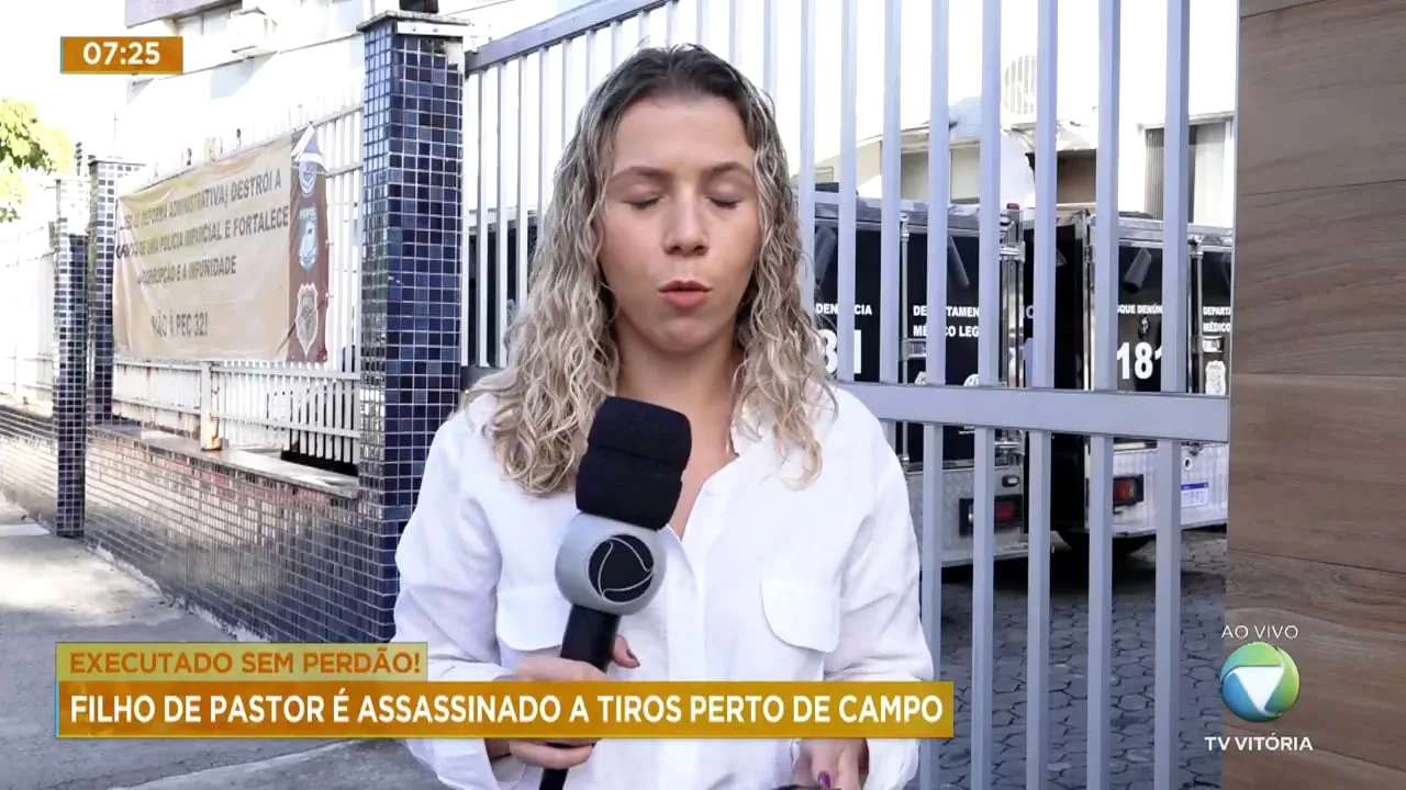 Filho de pastor é assassinado a tiros perto de campo