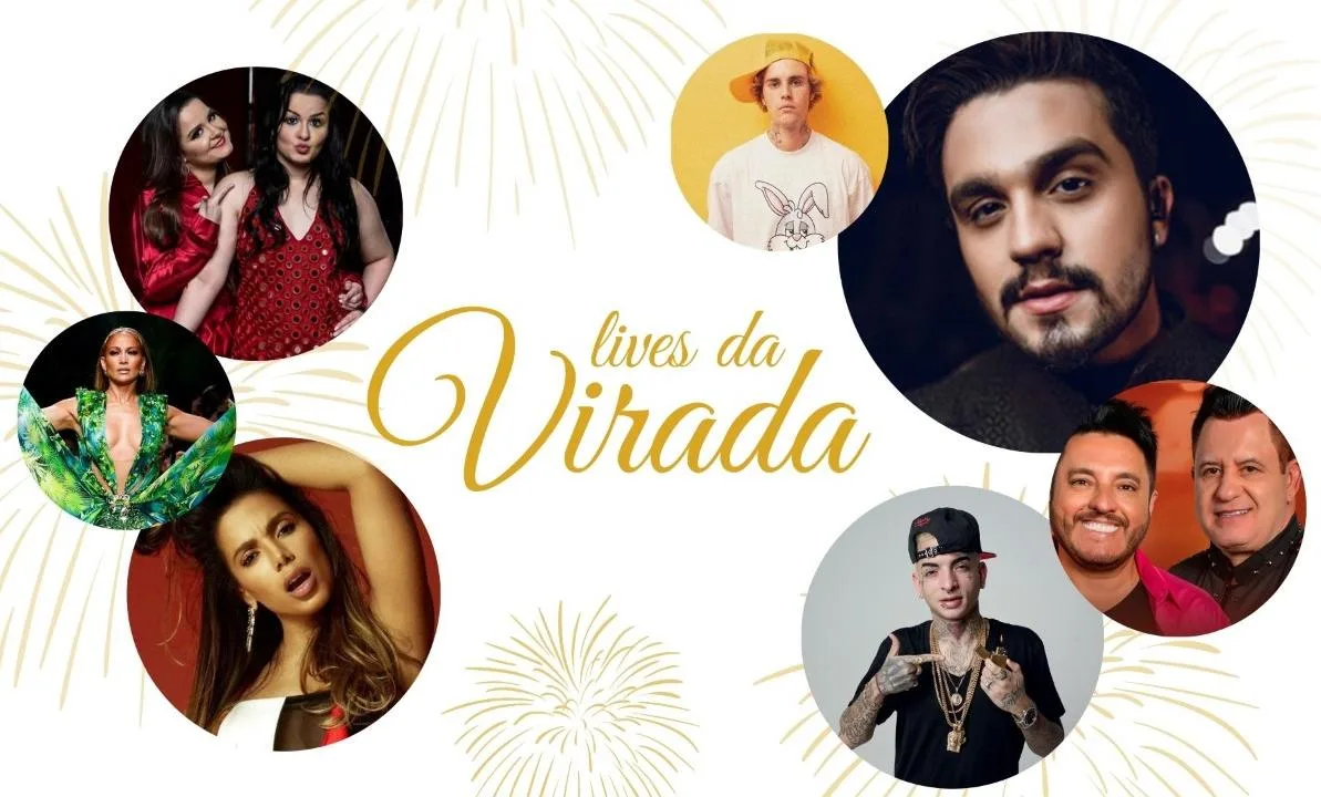 Lives da virada: confira a programação de shows para festejar a chegada de 2021