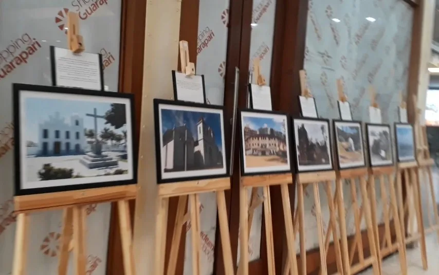 Exposição fotográfica que conta a história de Guarapari é organizada por alunos do ensino médio