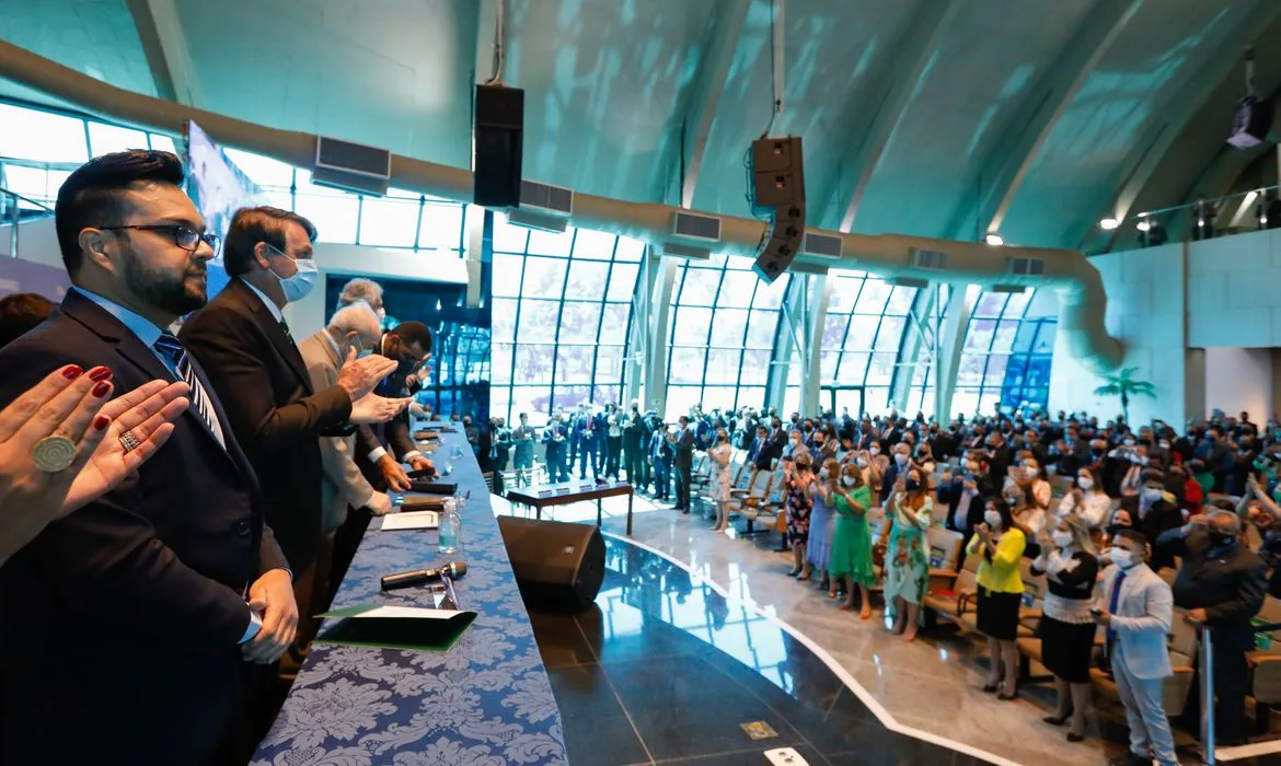 (Brasília – DF, 19/09/2020) Presidente da República, Jair Bolsonaro durante Assembleias de Deus no Brasil, Ministério de Madureira – CONAMAD. Foto: Carolina Antunes/PR