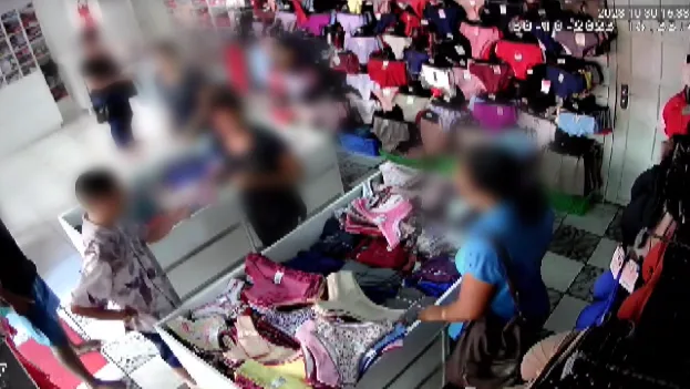 VÍDEO | Adolescentes são perseguidos e detidos após assalto a loja de lingerie em Laranjeiras