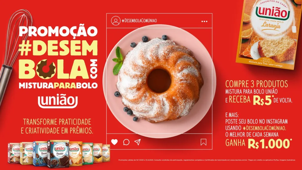 União lança promoção e concurso com sua linha de mistura para bolo União lança promoção e concurso com sua linha de mistura para bolo