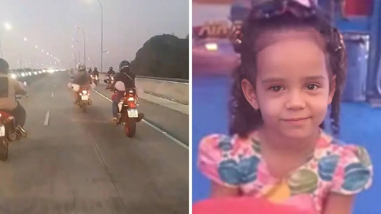 VÍDEO | Motociclistas homenageiam menina atropelada em Vila Velha