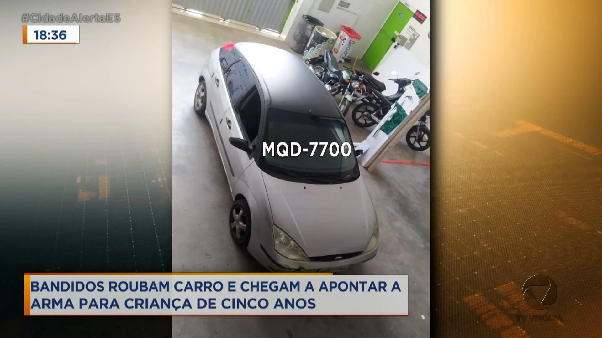 Menina de 5 anos fica sob a mira de uma arma em assalto