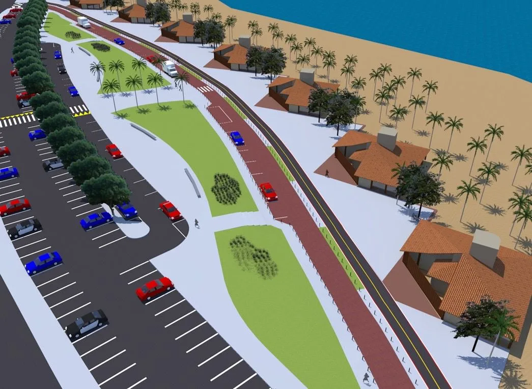 Novo calçadão, faixa elevada e câmeras: veja o projeto de reurbanização da Curva da Jurema