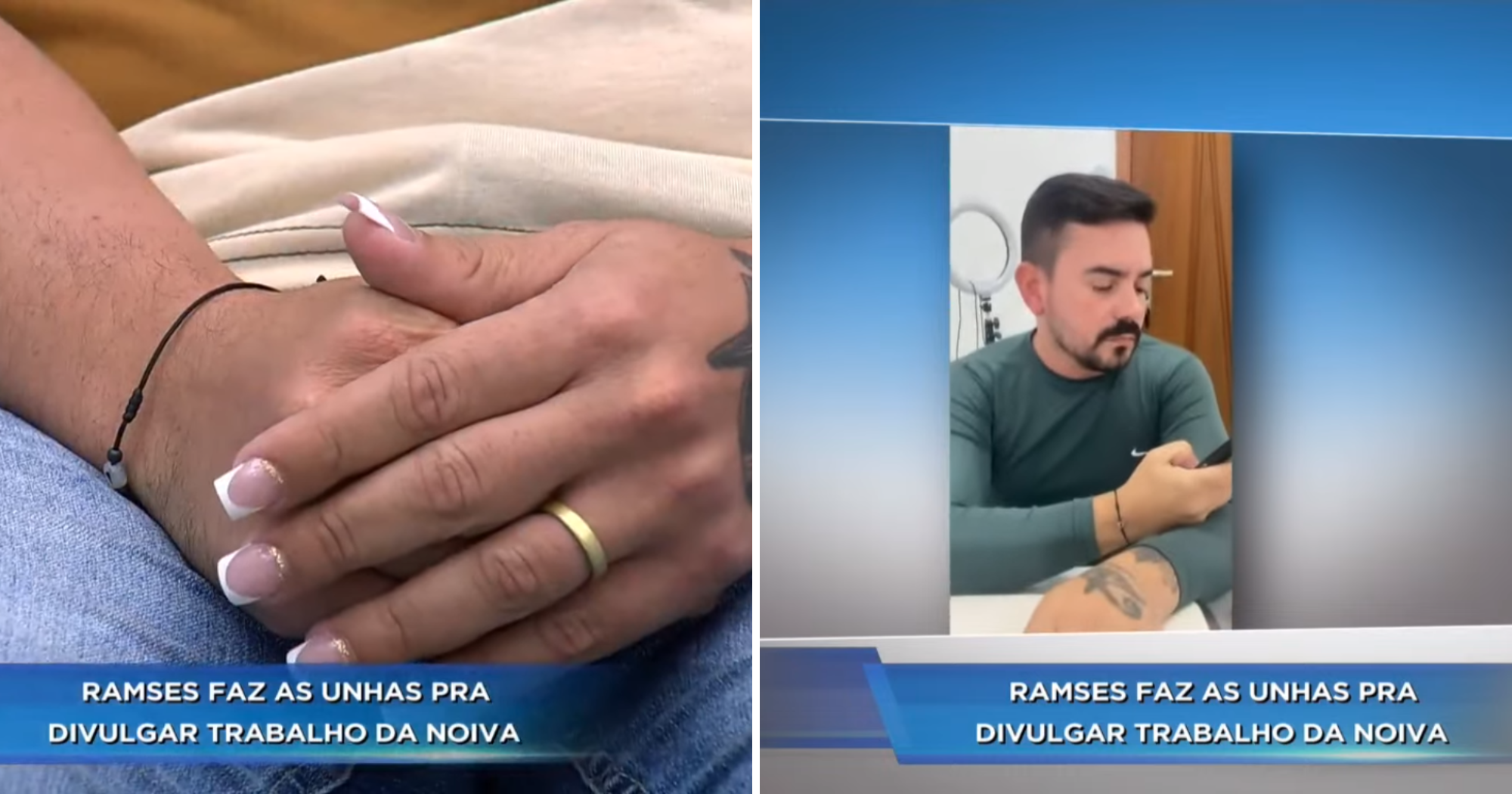 Motorista de app do ES usa unha de gel para fazer propaganda da noiva