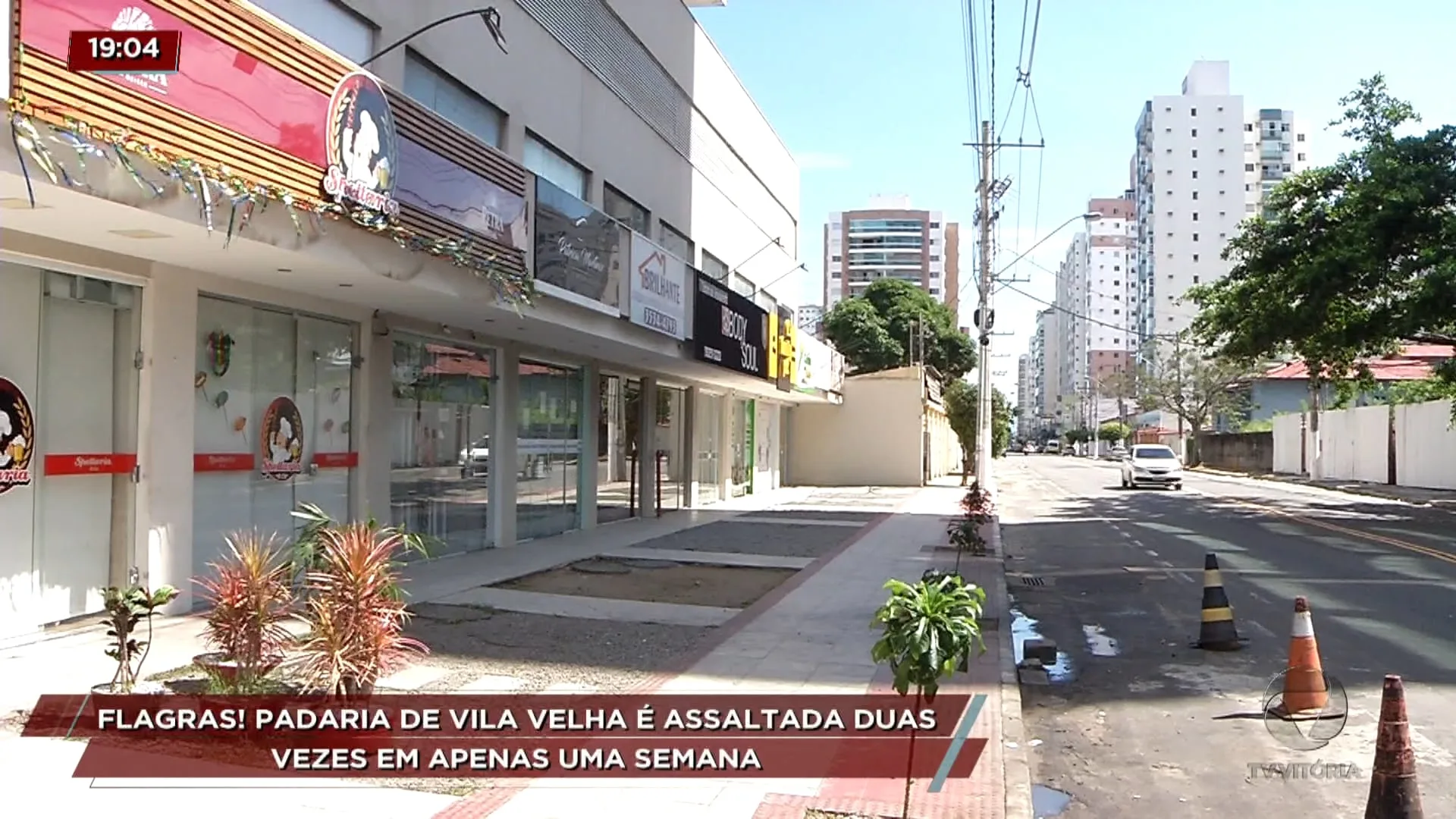 Flagras! Padaria de Vila Velha é assaltada duas vezes em apenas uma semana