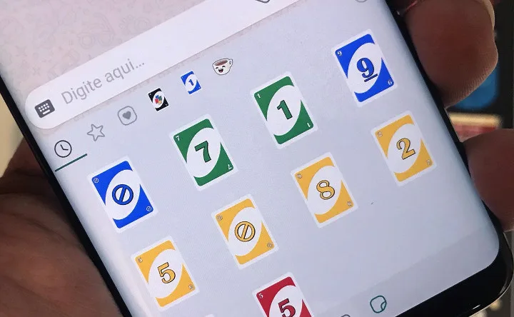 Aprenda a usar figurinhas para jogar uno pelo WhatsApp