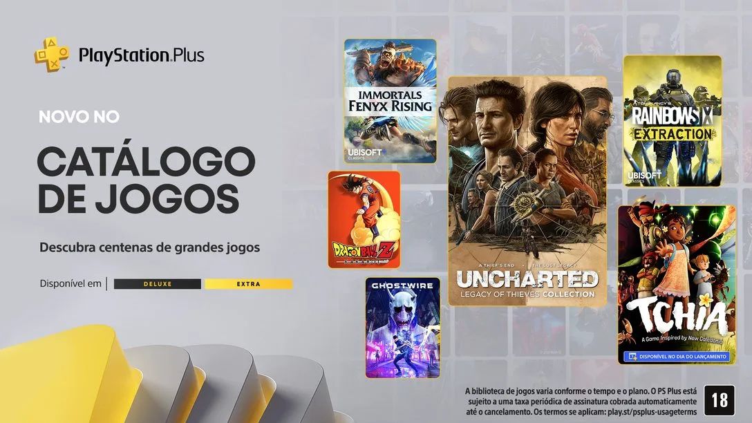 Confira os novos jogos da PlayStation Plus para no mês de março