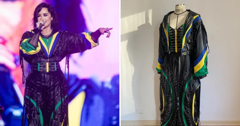 The Town: no Brasil, Demi Lovato usa roupa de estilista do ES em show