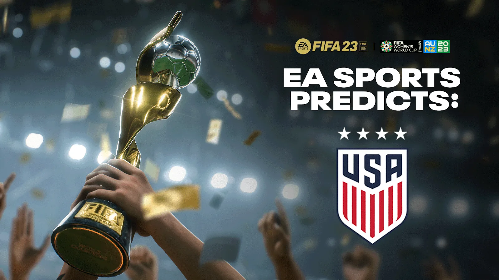 EA Sports simula vencedor no FIFA 23 e Estados Unidos levanta a taça