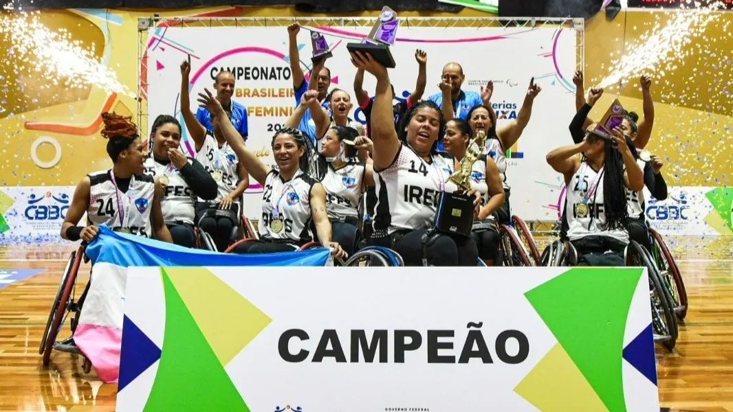 Time capixaba é bicampeão brasileiro de basquete em cadeira de rodas