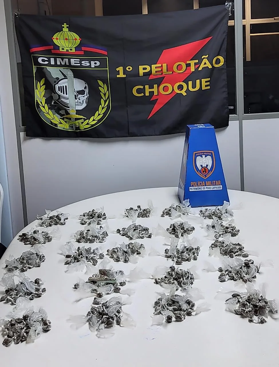 PM apreende 700 buchas de maconha em Cariacica