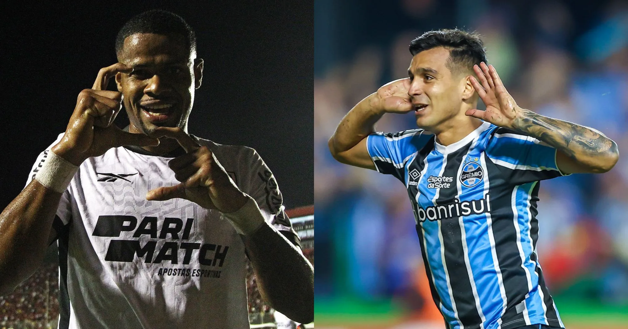 Foto: Vítor Silva/Botafogo/Lucas Uebel/Grêmio