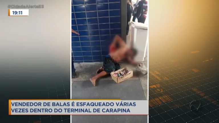 Vendedor de balas é esfaqueado várias vezes dentro do Terminal de Carapina
