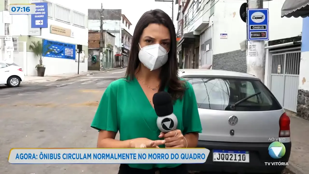 Morro do Quadro: ônibus circulam normalmente