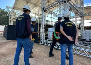 Fiscalização da Estrutura do Festival de Alegre pelo Crea