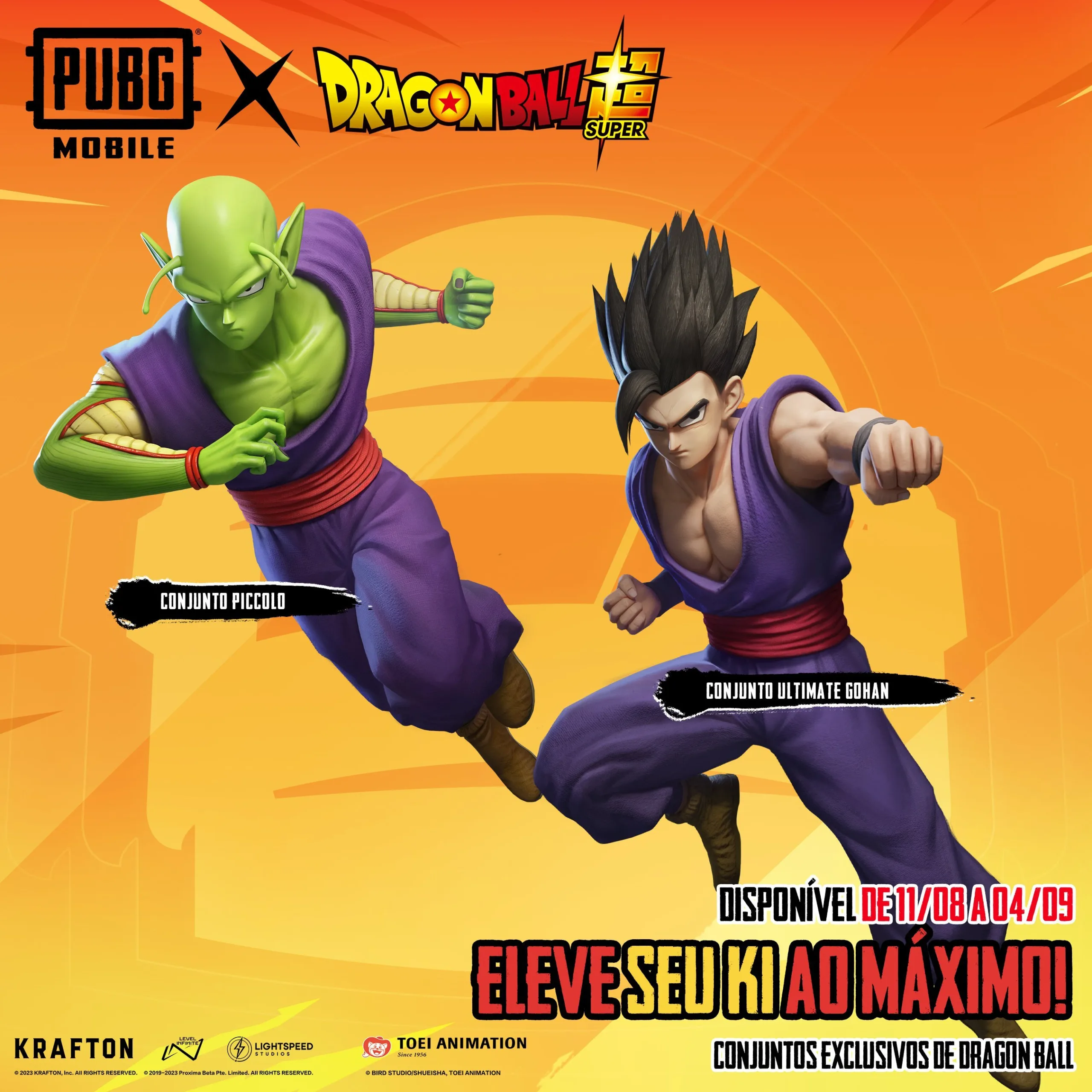 PUBG MOBILE x DRAGON BALL SUPER traz Piccolo, Gohan e mais