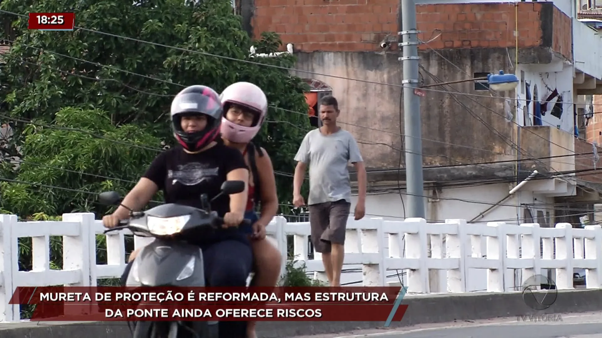 Perigo! Ponte de Capuaba está cheia de rachaduras e moradores pedem reforma