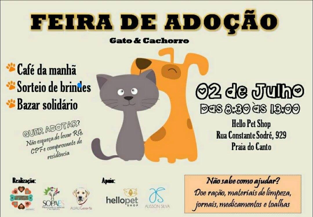 Está chegando uma nova oportunidade de adotar um animalzinho de estimação