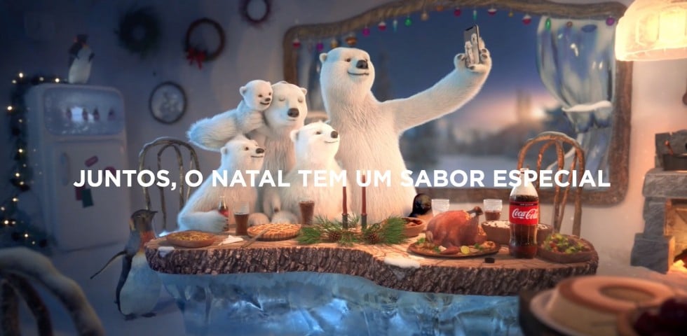 David São Paulo convoca família de ursos para o Natal Coca Cola