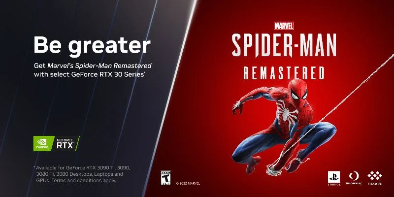 Compre uma GeForce RTX e ganhe Marvel's Spider-Man Remastered no PC!