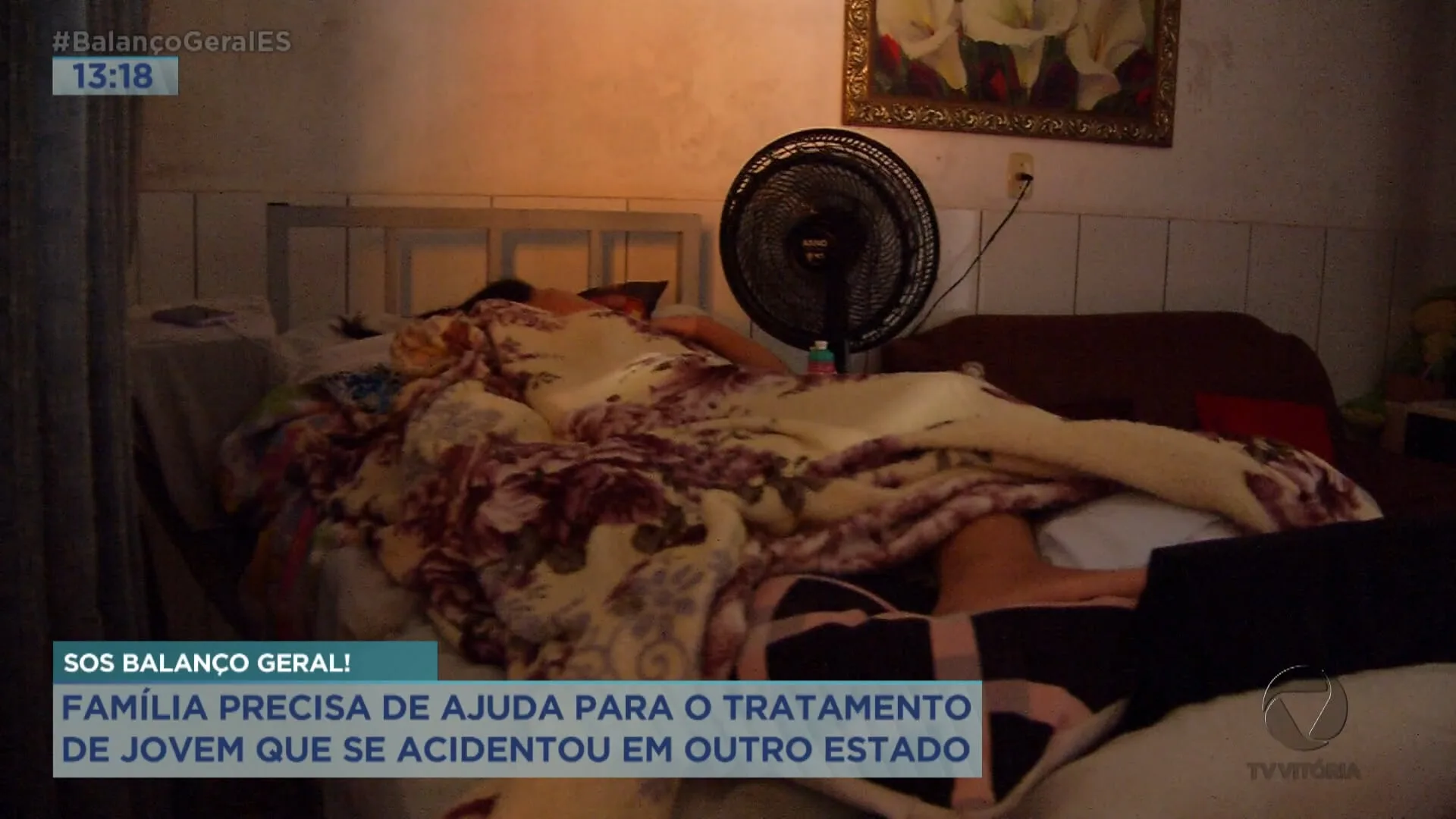 Família precisa de ajuda pra o tratamento de jovem que se acidentou em outro Estado