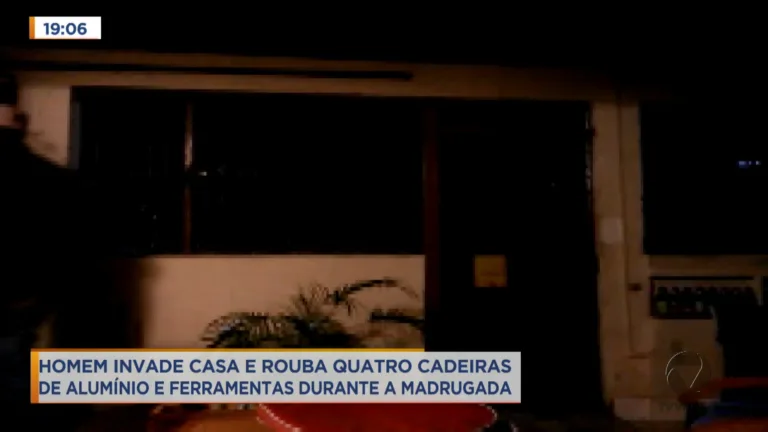 Ladrão invade casa, furta cadeiras e ferramentas dando prejuízo de mais de mil reais