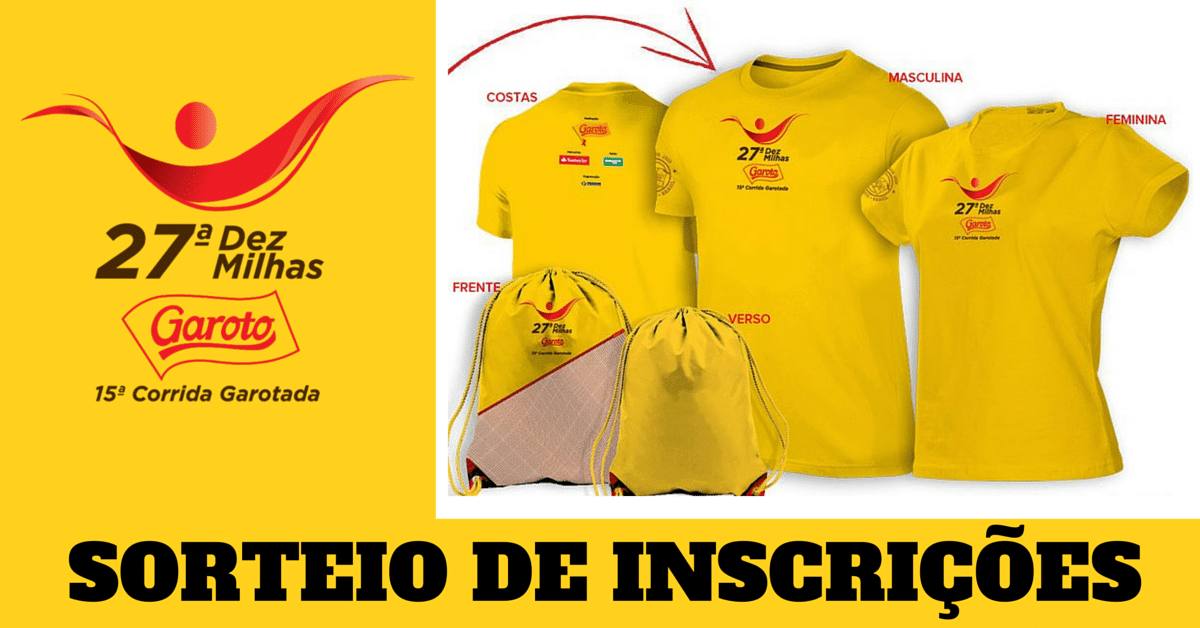 Concorra a kits da Dez Milhas Garoto e participe da maior corrida de rua do Espírito Santo