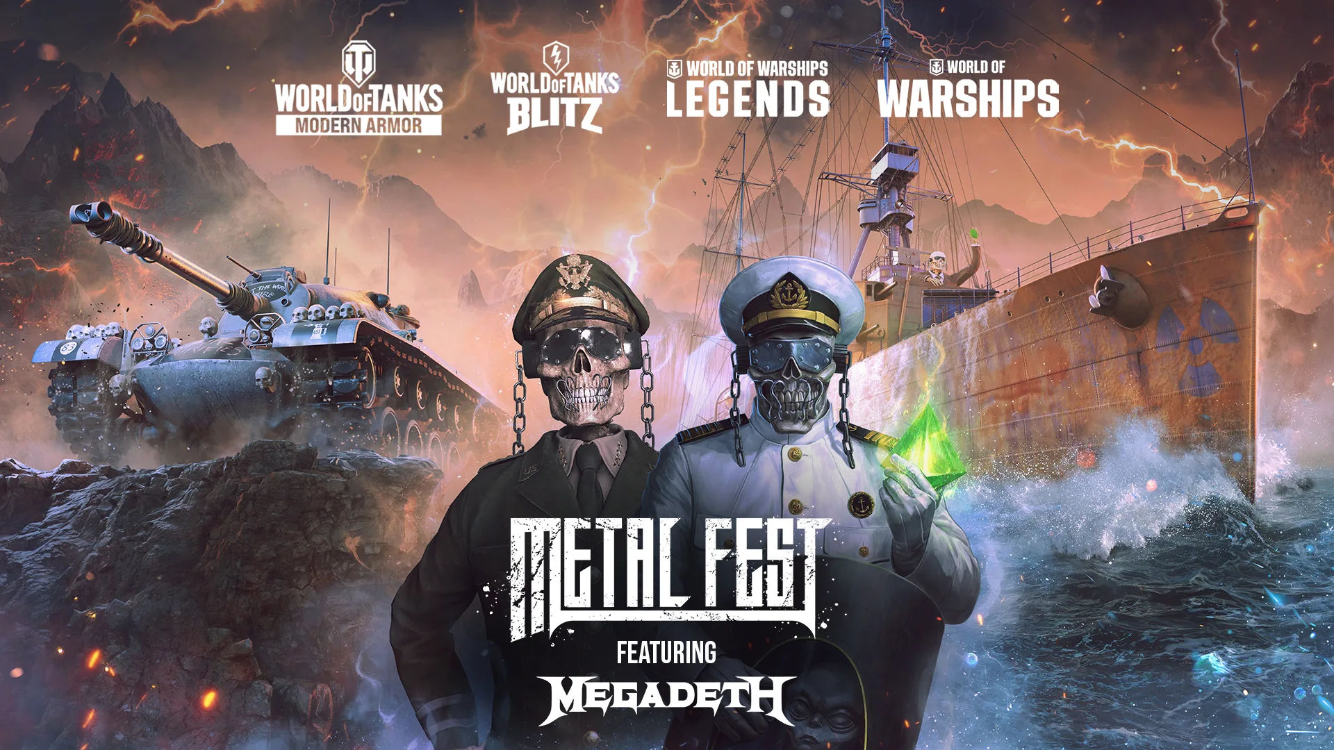 Megadeth embarca rumo ao Wargaming Metal Fest