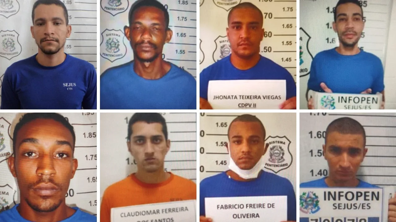 De traficantes a assassinos: saiba quem são fugitivos do presídio de Xuri, em Vila Velha