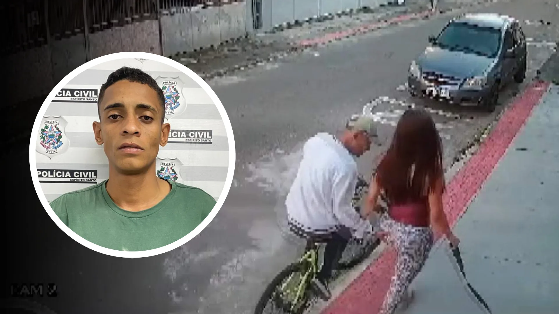 Ciclista que assediou mulher em rua de Vitória é preso na casa da mãe e confessa o crime