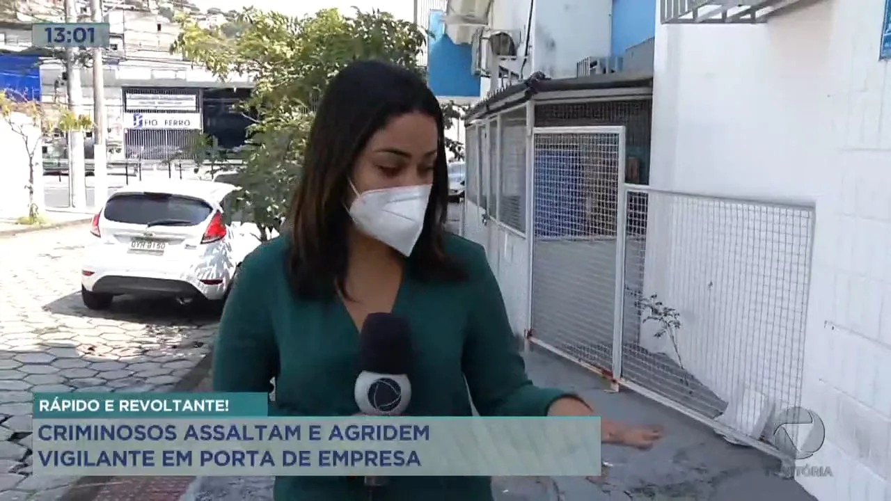 Vigilante é assaltado na porta da empresa, em Vitória