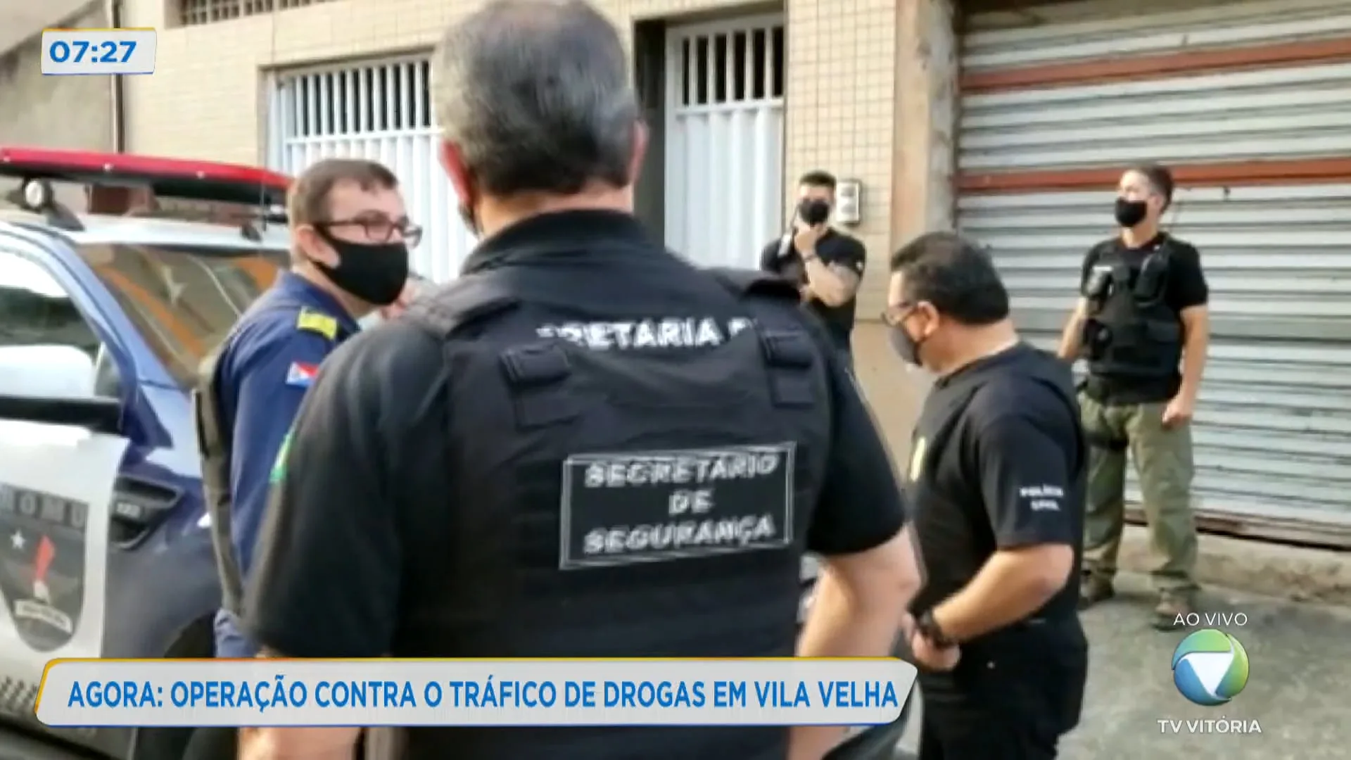 Polícia faz operação contra o tráfico de drogas em Vila Velha