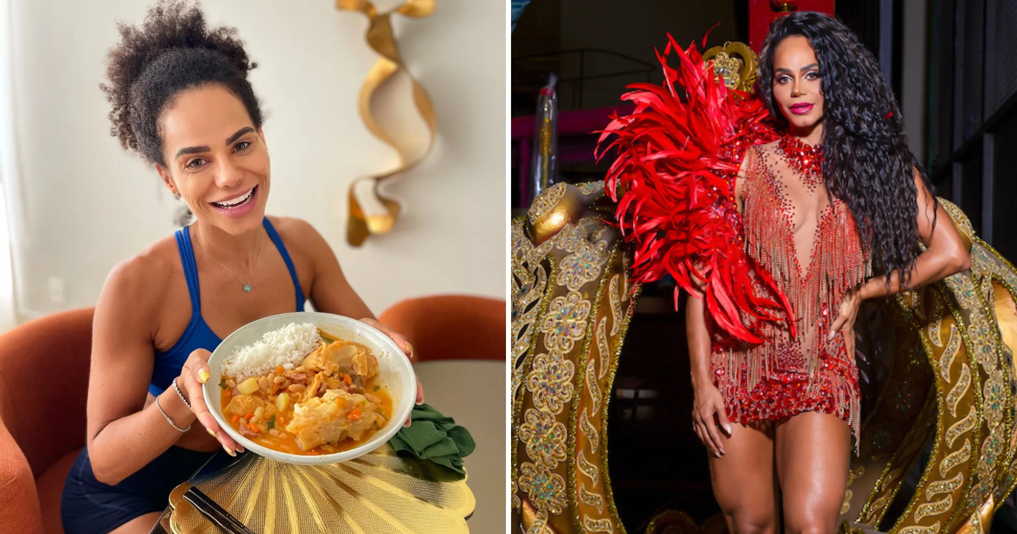 Carnaval: rainha bate pratão de mocotó antes de desfile: “Dieta é para iniciante”